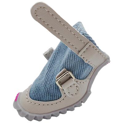 fokwow旗舰店小狗鞋水洗牛仔布鞋宠物狗狗泰迪小型犬防掉透气狗鞋