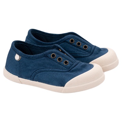Igor春夏秋休闲儿童一脚蹬帆布鞋