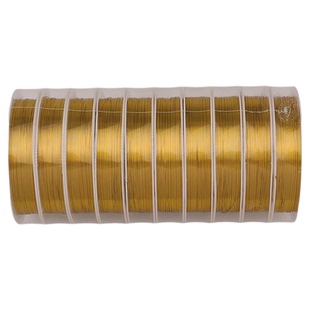 14K包金保色铜丝线圈绕线手工diy手链项链定型线串珠饰品材料配件