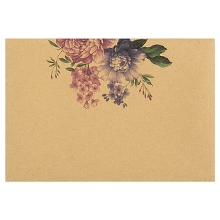 【封口可滴水自粘】花语复古信封浪漫花语创意清新手写情书信纸收纳信纸信封套装欧式文艺装饰信袋便签可自粘