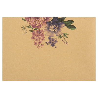 【封口可滴水自粘】花语复古信封浪漫花语创意清新手写情书信纸收纳信纸信封套装欧式文艺装饰信袋便签可自粘