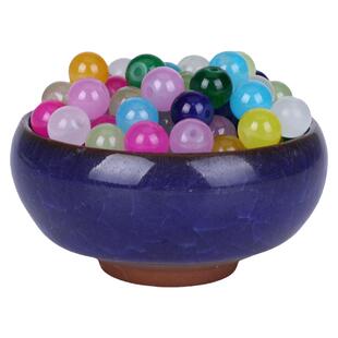 烤漆仿玉玻璃圆珠 DIY手工串珠散珠饰品材料135颗量圆珠手链配件