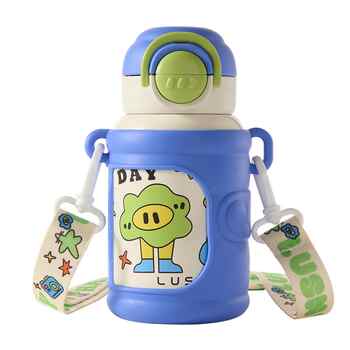 如山儿童保温杯宝宝吸管杯小月龄学饮杯婴幼儿316不锈钢双饮水杯实付44元到手包邮