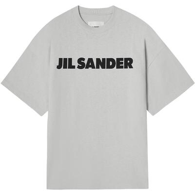 棉质LOGO短袖T恤JILSANDER