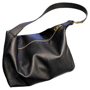 左千户包潮流慵懒风通勤斜挎大包包高级感软皮大容量托特包休闲包