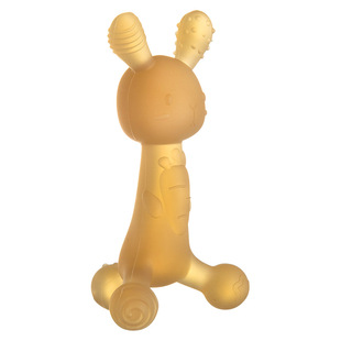 婧麒兔子咬胶宝宝磨牙棒46个月以上食品级防吃手小月龄婴幼儿牙胶