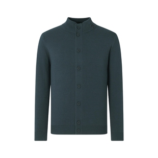 SHANSHAN杉杉商务休闲男士针织开衫外套爸爸秋季立领长袖毛衣男款