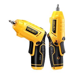 得力电动螺丝刀充电式家用起子机小型螺丝枪多功能电批锂电手电钻