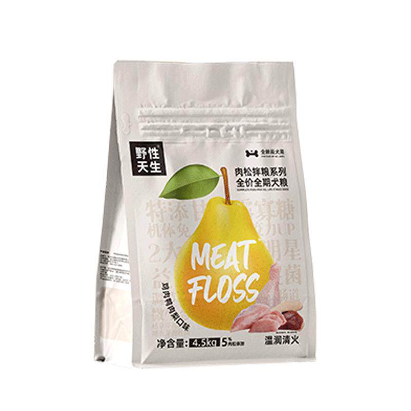 野性天生鸭肉梨肉松犬粮18kg