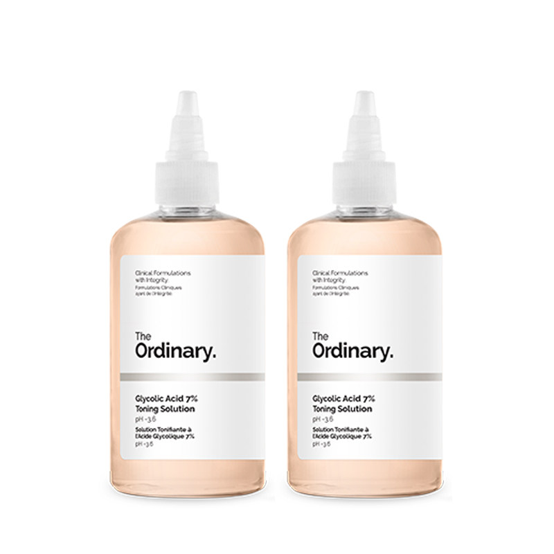 【自营】TheOrdinary7%果酸爽肤水240ml*2甘醇酸化妆水去闭口