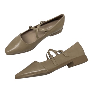 豹纹晚晚风温柔鞋粗跟单鞋女2026年玛丽珍鞋子配裙子交叉扣女鞋潮