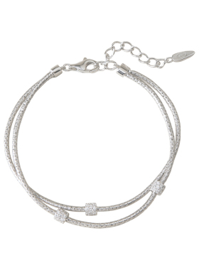 素图双层光影手链小众配饰首饰女