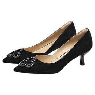 幸运四叶草|蹀愫尖头5.5CM细跟单鞋高跟鞋TA65107-13