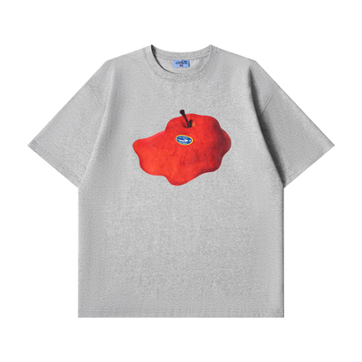 江南先生NewJNXS凉感冰皮'躺苹'印花长短款T恤情侣圆领短袖上衣夏