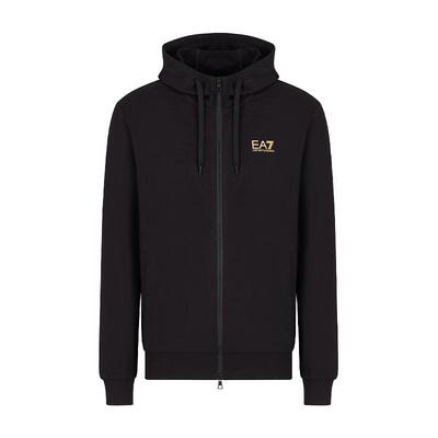 EA7/阿玛尼男士纯棉连帽卫衣外套