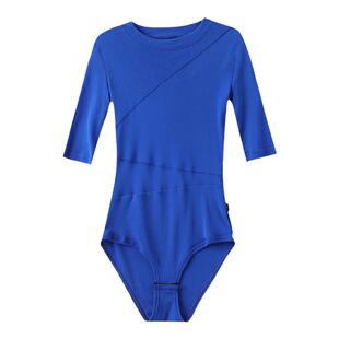 新款拉丁舞服装上衣女成年跳国标摩登舞蹈连体舞衣专业形体练功服