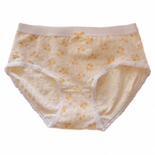 奶酪蔷薇~2026新款纯棉少女内裤5A学生柔软碎花三角裤特价