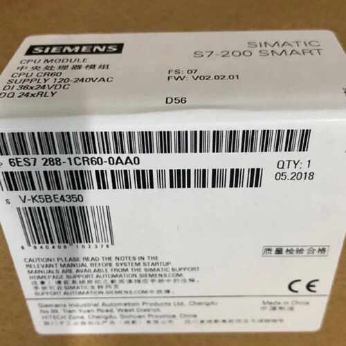 议价西门子S7-200 SMART CPU CR60紧凑型 CPU模块6ES7288-1CR60-0