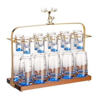 白酒分酒器高级感家用酒具套装轻奢高档小酒杯子饭店专用酒盅商用