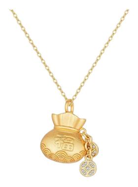 大师祝福财宝福袋吊坠项链