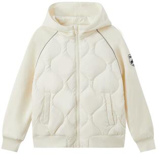 【90%羽绒】eland kids衣恋童装男童女童羽绒服冬季运动连帽外套