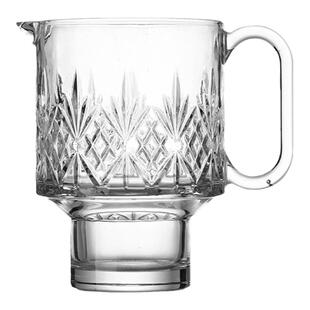 ins耐热玻璃杯超大容量可叠果茶杯奶茶杯带把热饮茶果汁杯冷饮杯