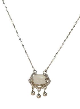 S925纯银平安锁项链女ins风轻奢情人节送女友闺蜜生日礼物高级感