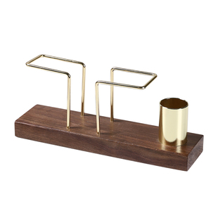 简约实木纸巾架桌面高级感牙签盒纸巾座立式高档酒店西餐厅抽纸托