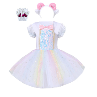 小羊演出服儿童可爱纱裙男女现代舞幼儿园舞蹈服狼和羊动物表演服