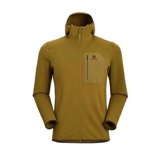 KAILAS凯乐石POLARTEC冷杉连帽抓绒外套男款吸湿排汗户外登山徒步