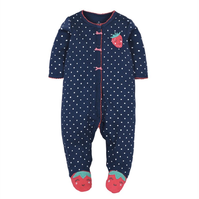外贸婴幼儿连体哈衣连体衣爬服正品连体衣100%纯棉A类连脚春夏