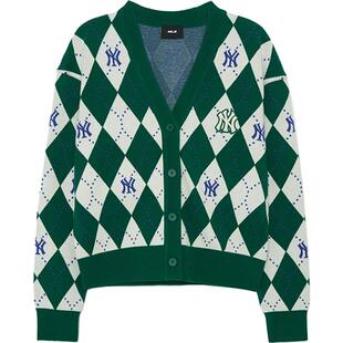 【自营】MLB女款老花针织开衫美式学院风外套毛衣秋冬KCM01