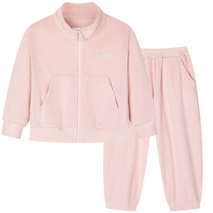 ibaby儿童秋季套装女童卫衣长裤外套宝宝上衣男童运动装套装外出