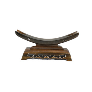 实木象牙架牛角架木托刀架剑架如意宝刀支撑架宝剑兵器底座展示架