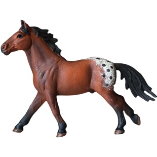 儿童玩具仿真动物牧场模型套装实心骏马夸特马汉诺威马静态马玩偶