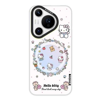 ANGYING × 碎花KT适用华为Pura80手机壳磁吸带支架Pura70pro新款p60女可爱网红p40保护套ultra高级感por+