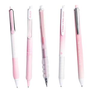 软握红笔红色中性笔高颜值学生用按动式重点标注老师批改速干水笔