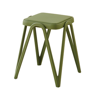 北欧塑料凳子家用可叠放加厚餐桌凳咖啡厅奶茶店等位椅商用休闲凳