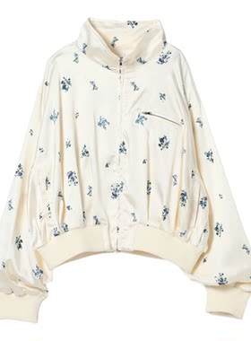 JEANASIS外套女2026春季新款日系碎花立领短款夹克服645286