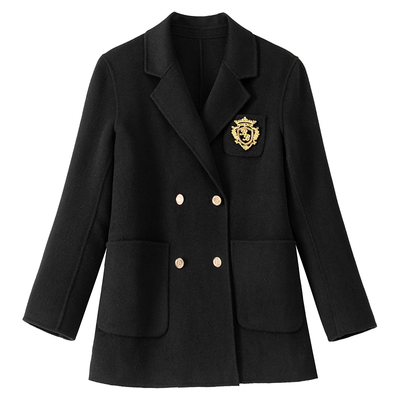 双面呢大衣学院风BANANABABY