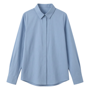 宿·色全棉衬衫女长袖职业正装2025新款纯棉工作服通勤面试衬衣