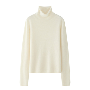 TEASEL「INFINITY ALXA」小羊绒康赛妮堆堆领毛衣开衫阔腿裤套装