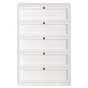 铁艺五斗柜卧室储物柜家用客厅边柜现代简约钢制收纳抽屉柜