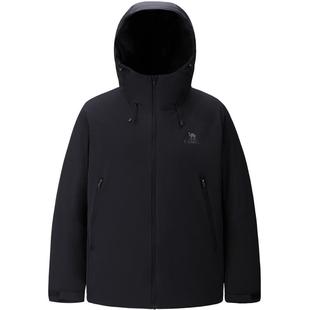 骆驼男装Primaloft金标p棉衣男秋冬季2025新款户外棉服连帽外套