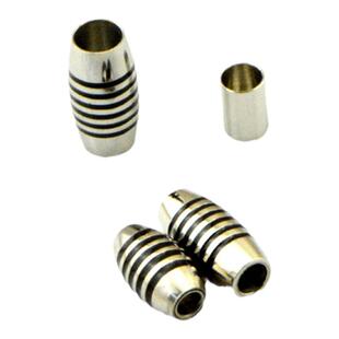 不锈钢扣头皮绳手链扣编织手绳 连接扣龙鳞绳盘编扣diy饰品配件