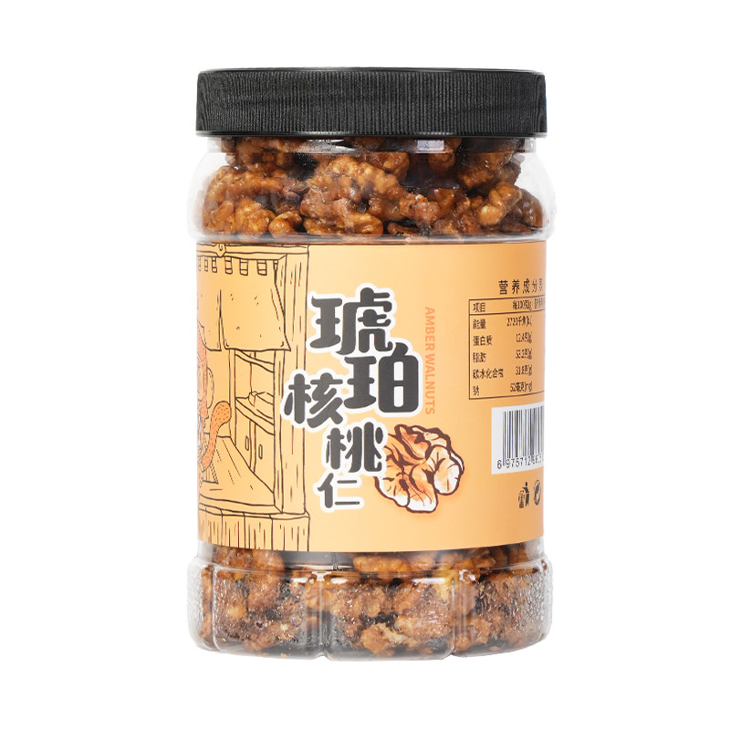 蜂蜜琥珀核桃仁500g/罐香甜酥脆