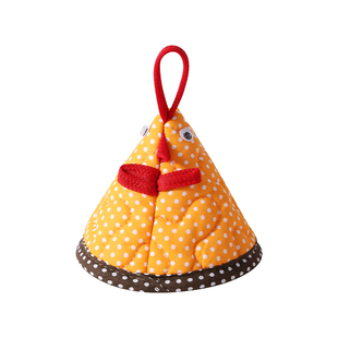 卡通小鸡造型微波炉加厚手套防烫隔热锅帽厨房烘焙耐高温烤箱手套