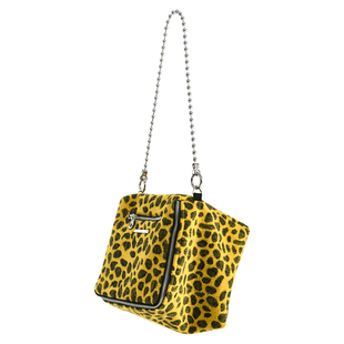 HIDDENNOTES(售完无补)毛呢豹纹骰子包 百搭小众斜挎包小方包