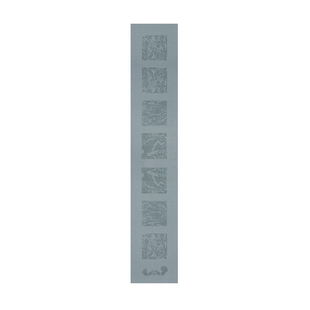 素彩笺拓纹七言小对联隶篆书法作品毛笔空白手写半生熟宣纸包邮