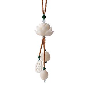 高档大气女神菩提莲花汽车挂件吊饰车载新款饰品后视镜吊坠内饰